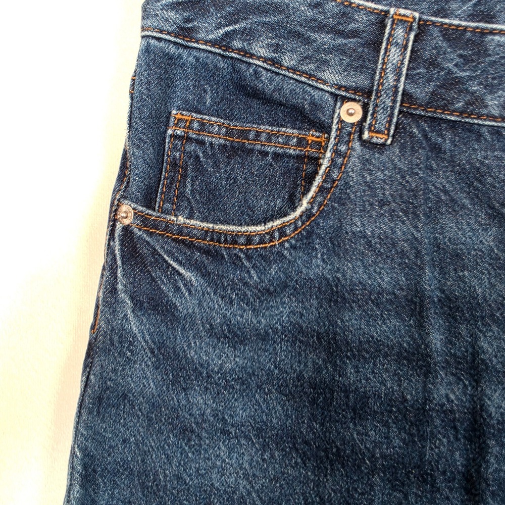 H&M Jeans Women's 12 High Rise Wide Leg Button Fly Medium Wash Relaxed - Picture 14 of 16